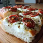 Baguettescheiben mit Tomaten & Mozzarella überbacken