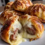 Brötchen mit Käse und Wurst