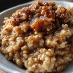 Buchweizen-Porridge mit Birnenkompott