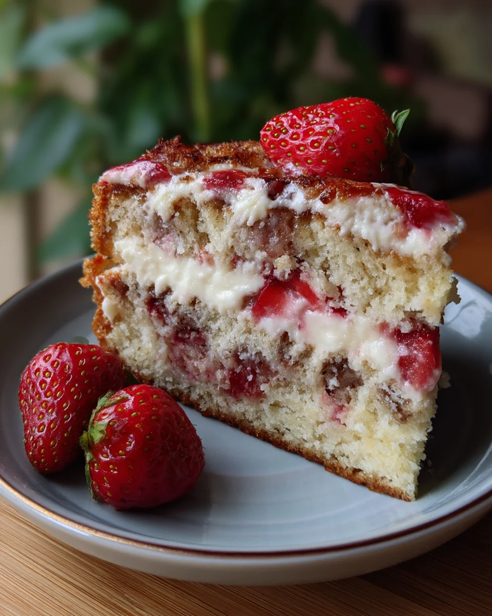 Erdbeer-Stracciatella-Bananen-Torte