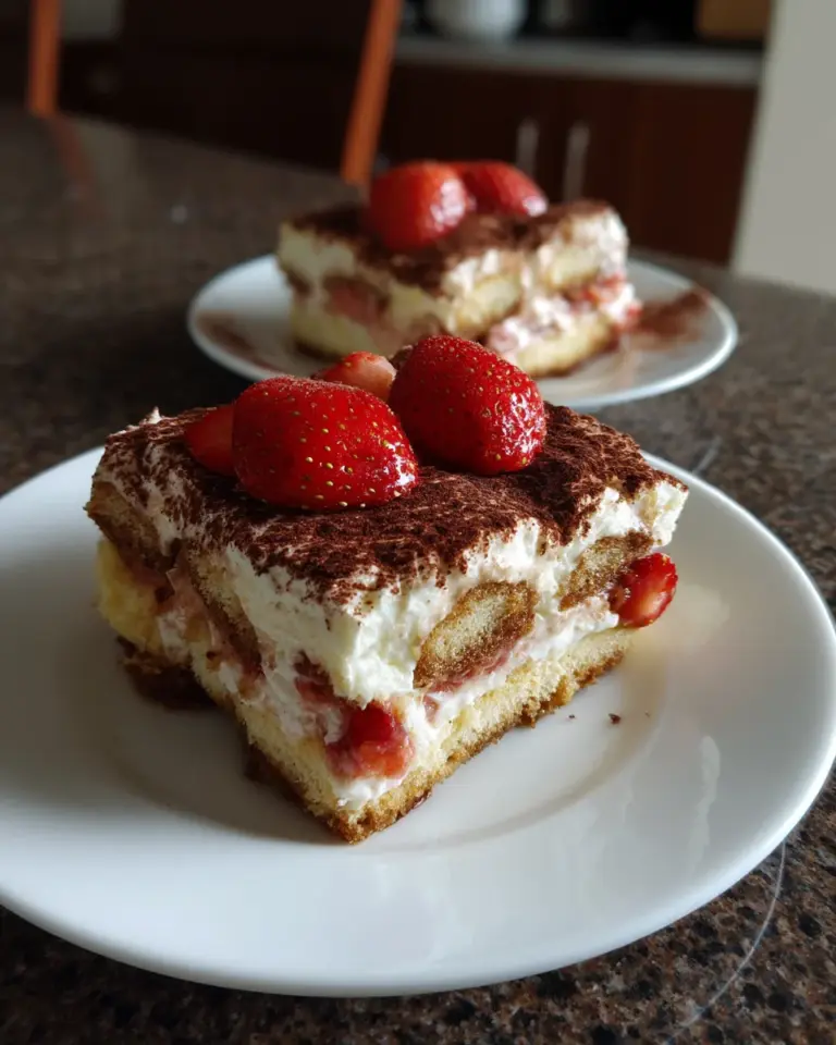 Erdbeer Tiramisu ohne Ei