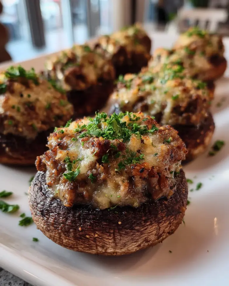 Gefüllte Champignons