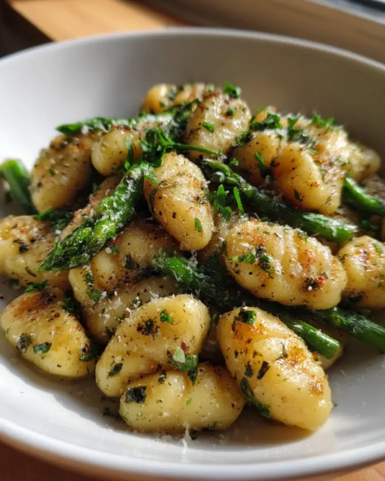 Gnocchi mit grünem Spargel