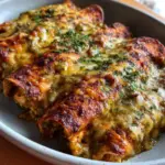 Grüne Chile Hähnchen Skillet Enchiladas