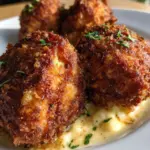 Hackbällchen in cremiger Sauce mit Kartoffelpüree