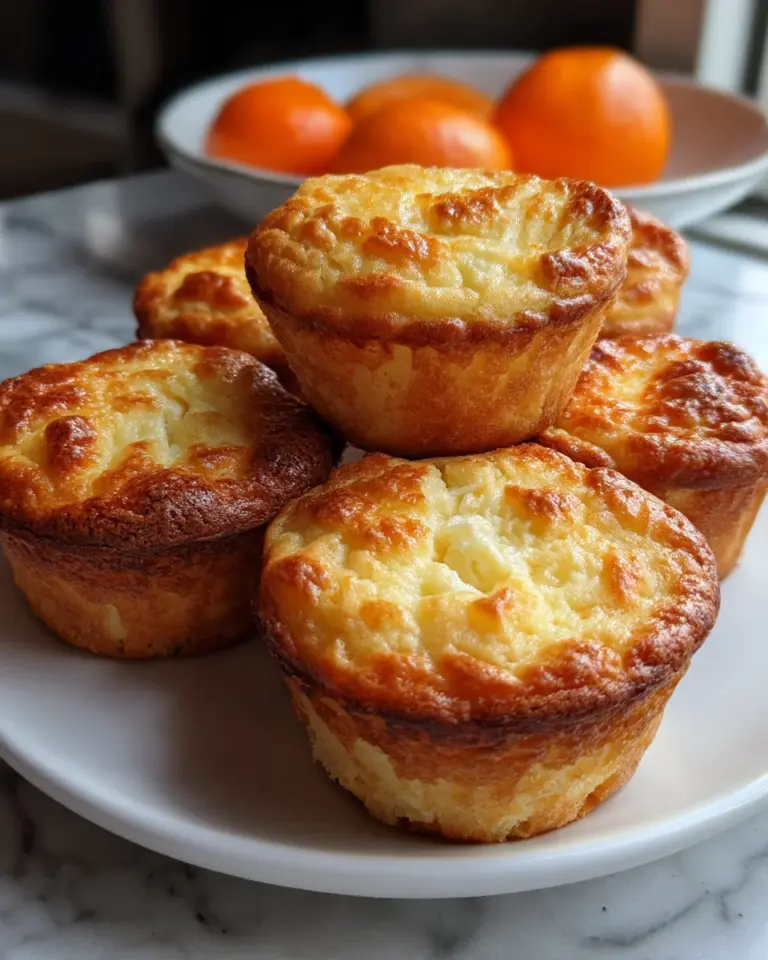 Käsekuchen-Muffins mit Mandarinen
