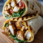 Leckerer Honig-Senf-Hähnchen-Wrap
