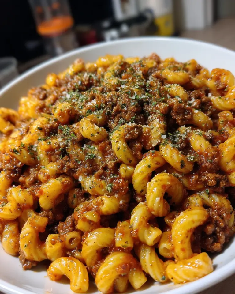 Makkaroni mit Hackfleischsauce