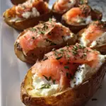 Ofenkartoffeln mit Räucherlachs