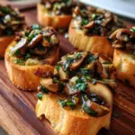 Schnell gemachte Pilz-Bruschetta