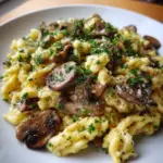 Spätzle mit Pilzrahmsauce