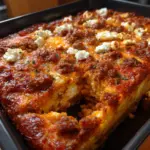 Süßkartoffel-Hackfleisch-Auflauf mit Feta