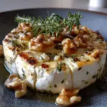 Überbackener Feta mit Honig, Thymian und Nüssen