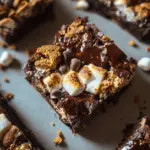 Brownie mit Marshmallows und Kekse (einfaches Rezept)