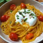Burrata Pasta mit Kirschtomaten