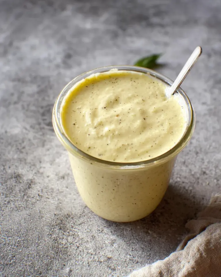 Caesar Dressing ohne Ei und ohne Sardellen