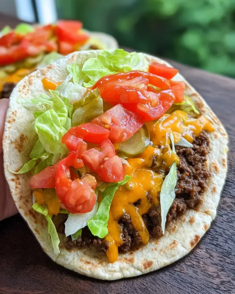 Cheeseburger Wraps aus der Pfanne
