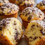 Fluffige Vanillemuffins mit Streuseln