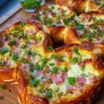 Gefüllte Laugenbrezeln - Flammkuchen Style