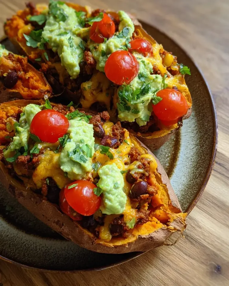 Gefüllte Süßkartoffel Mexican Style