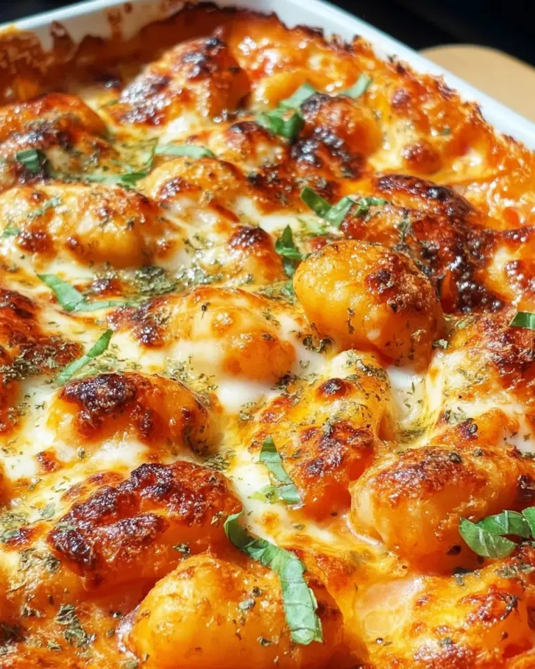 Gnocchi Auflauf mit Tomate und Mozzarella