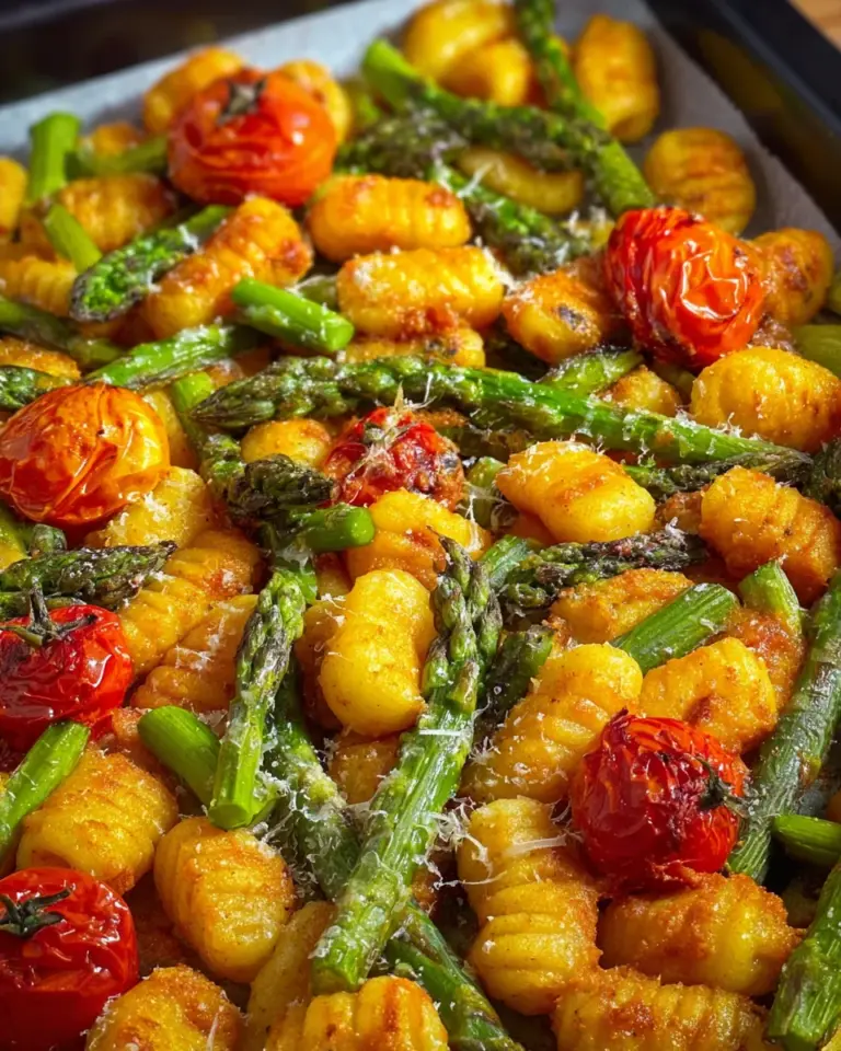 Gnocchi Spargel Blech