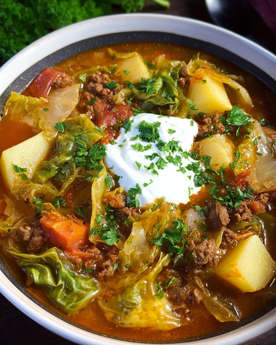 Hackfleisch-Spitzkohl-Kartoffel-Eintopf