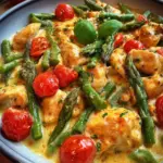 Hähnchen mit Spargel (schnelles Pfannenrezept)