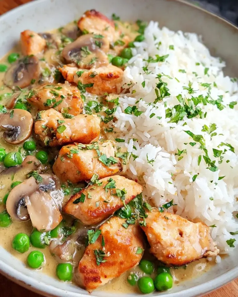 Hähnchengeschnetzeltes mit Reis