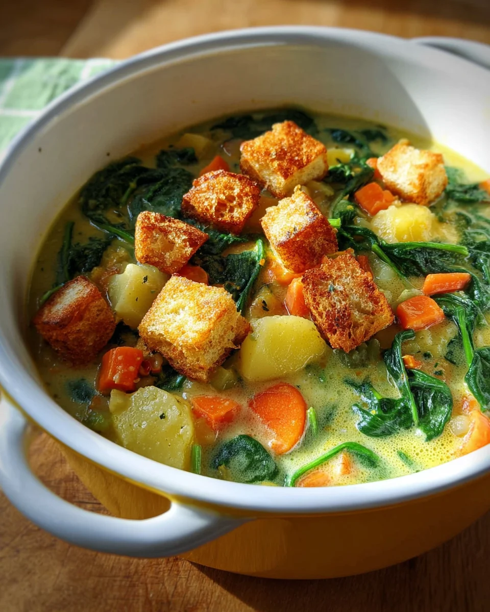 Kartoffel-Spinat-Eintopf