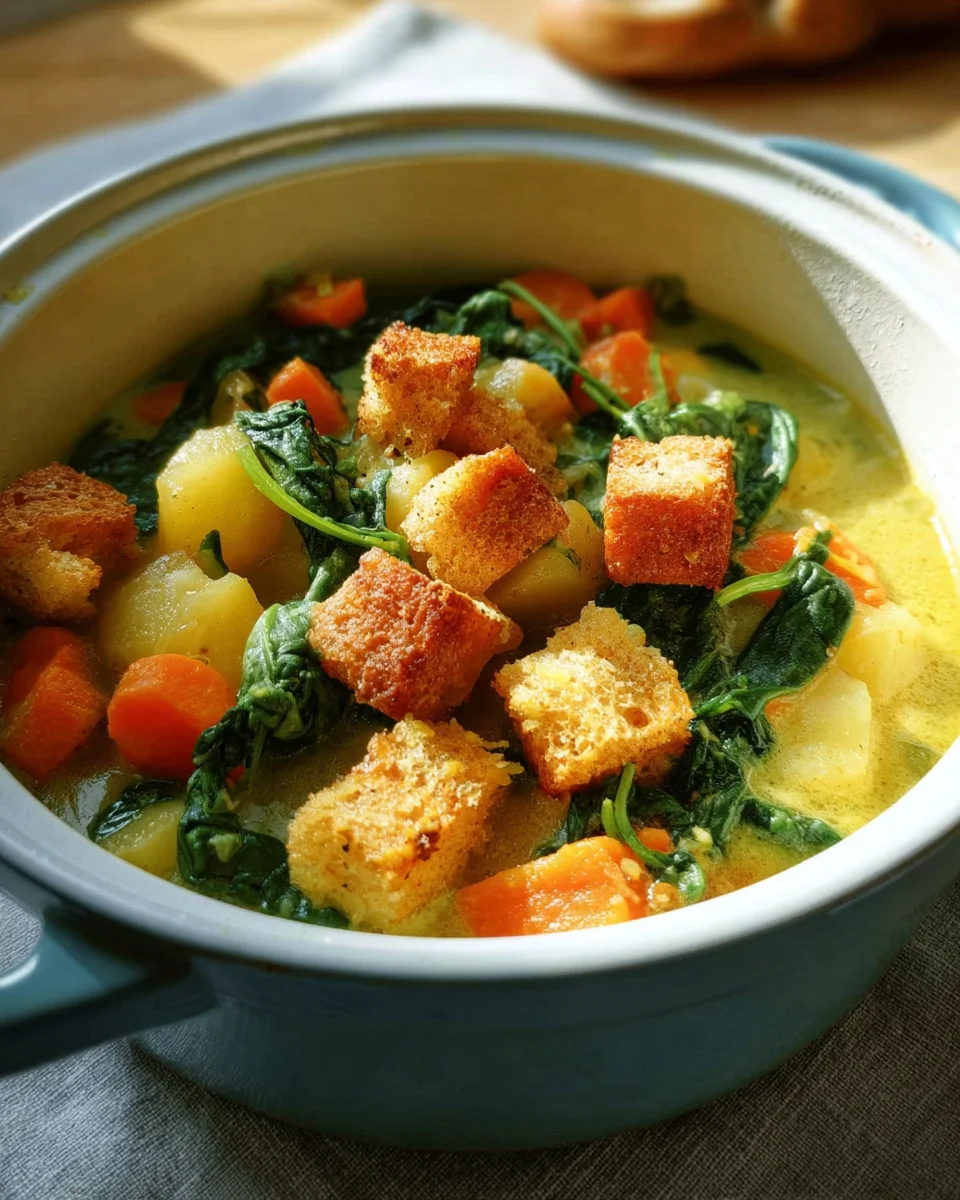 Kartoffel-Spinat-Eintopf