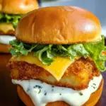 Knuspriger Burger mit Fisch