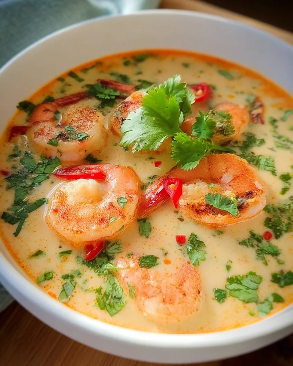 Kokos-Shrimps-Suppe