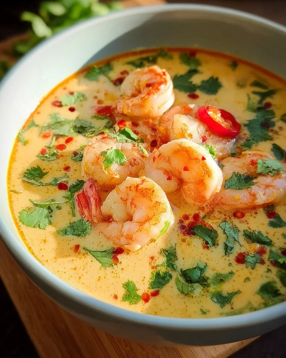 Kokos-Shrimps-Suppe
