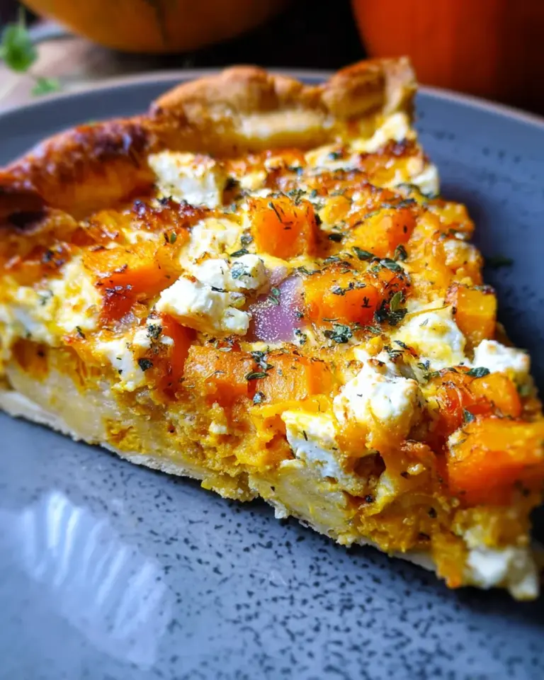 Kürbis-Quiche mit Feta