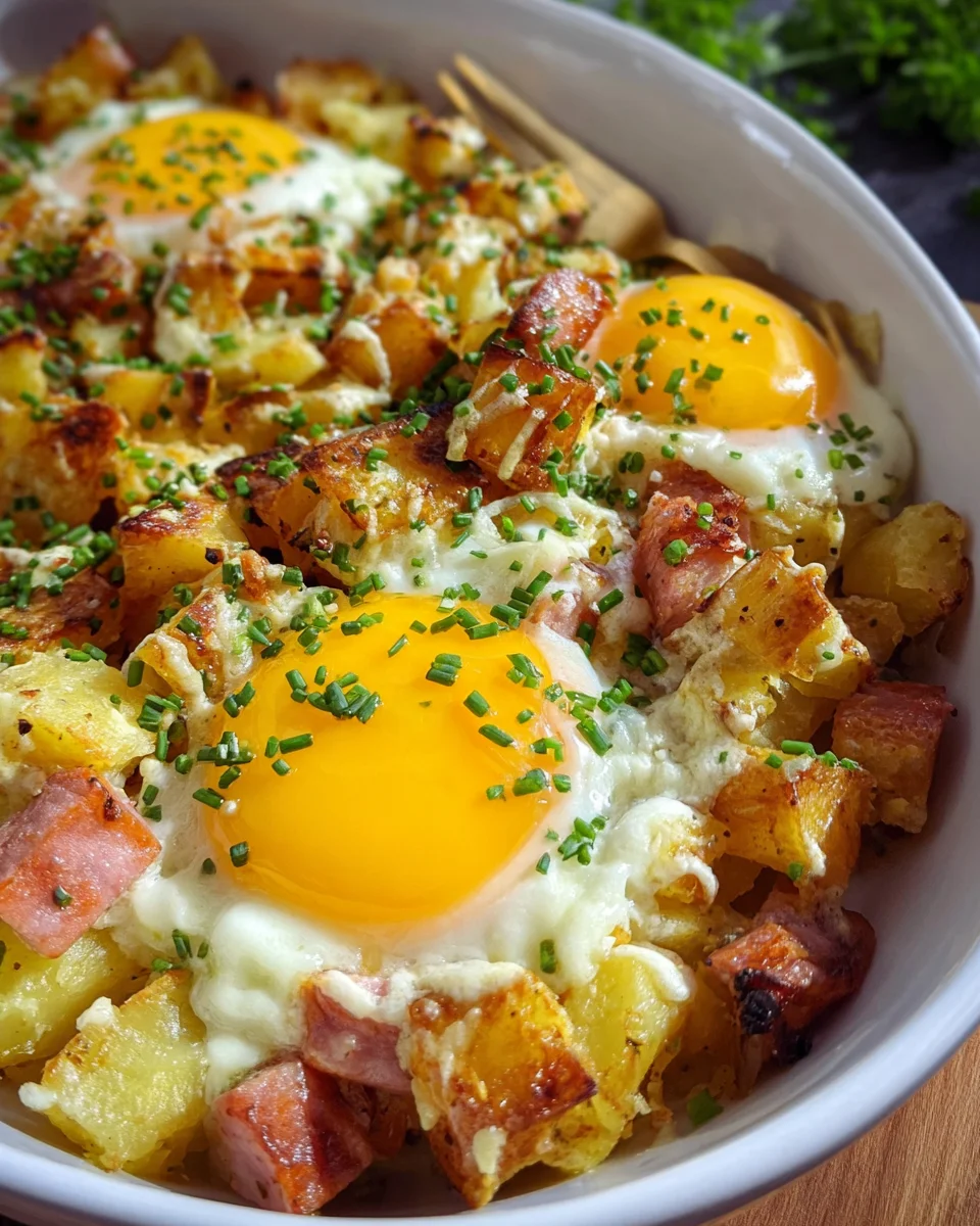 Leberkäse-Kartoffelauflauf