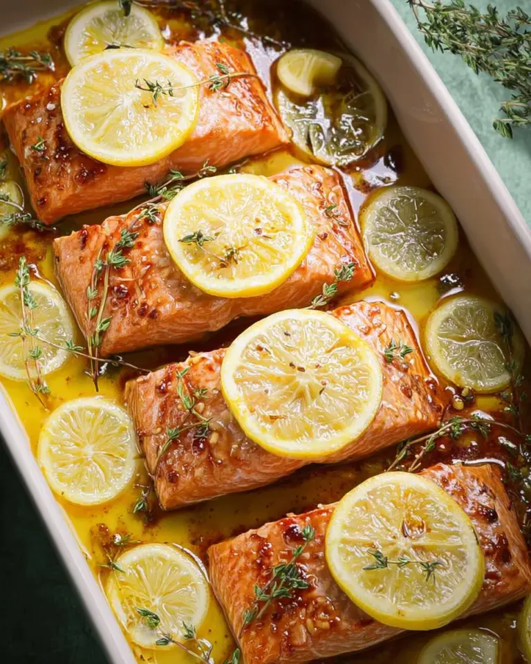 Leckerer Zitronen-Lachs aus dem Ofen