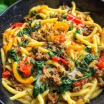 Nudel Hackfleisch Pfanne (schnelles Rezept)