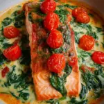 Ofenlachs mit Spinat - schnell & einfach