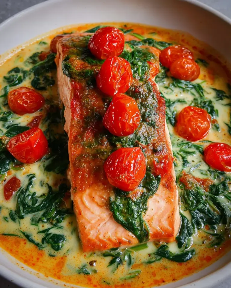 Ofenlachs mit Spinat - schnell & einfach