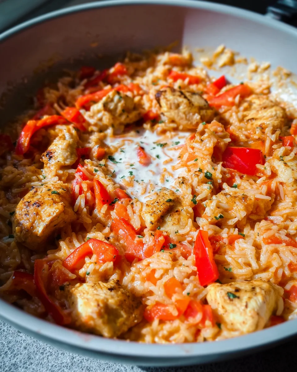 Paprika-Hähnchen-Pfanne