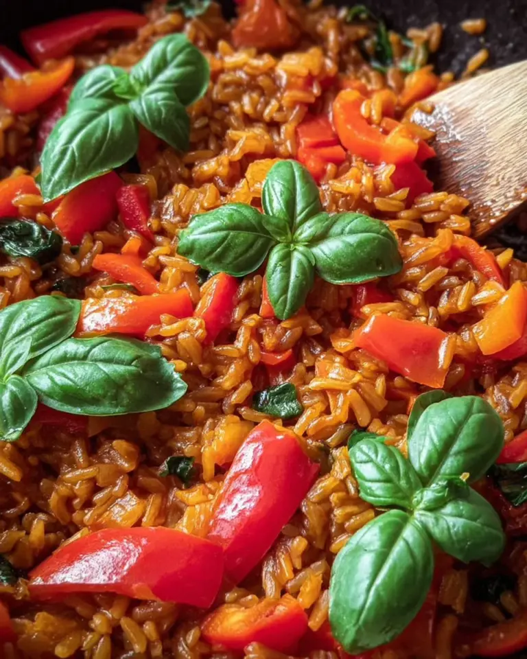 Schnelle Paprika-Reis-Pfanne