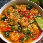 Schnelle Ramen mit Garnelen