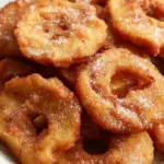 Schnelle gebackene Apfelringe