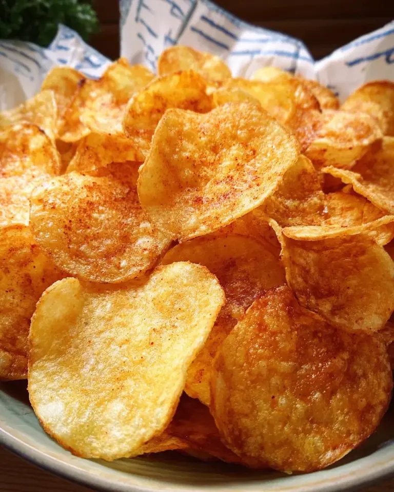 Selbstgemachte Kartoffelchips