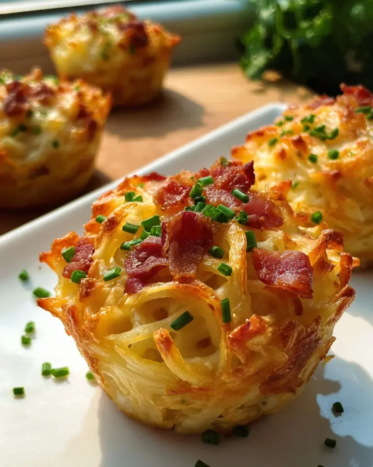 Spaghetti Carbonara Muffins