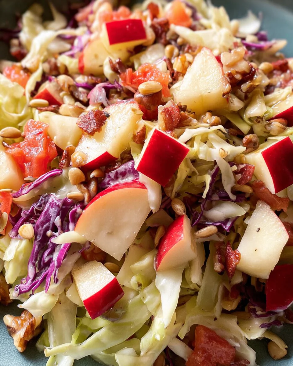 Spitzkohl-Apfel-Walnuss-Salat