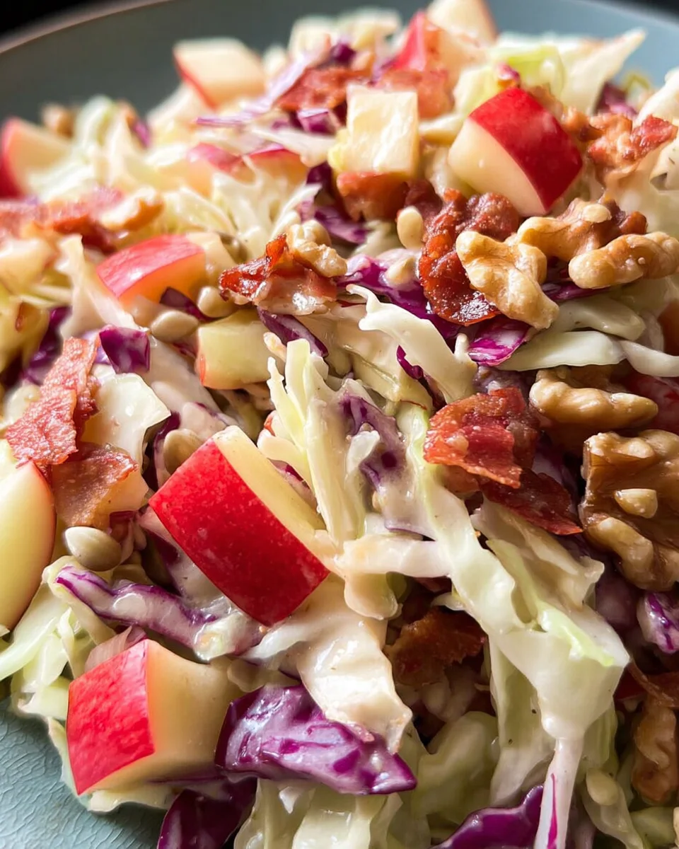 Spitzkohl-Apfel-Walnuss-Salat