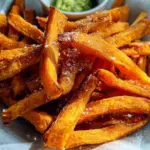 Süßkartoffel-Pommes aus der Heißluftfritteuse