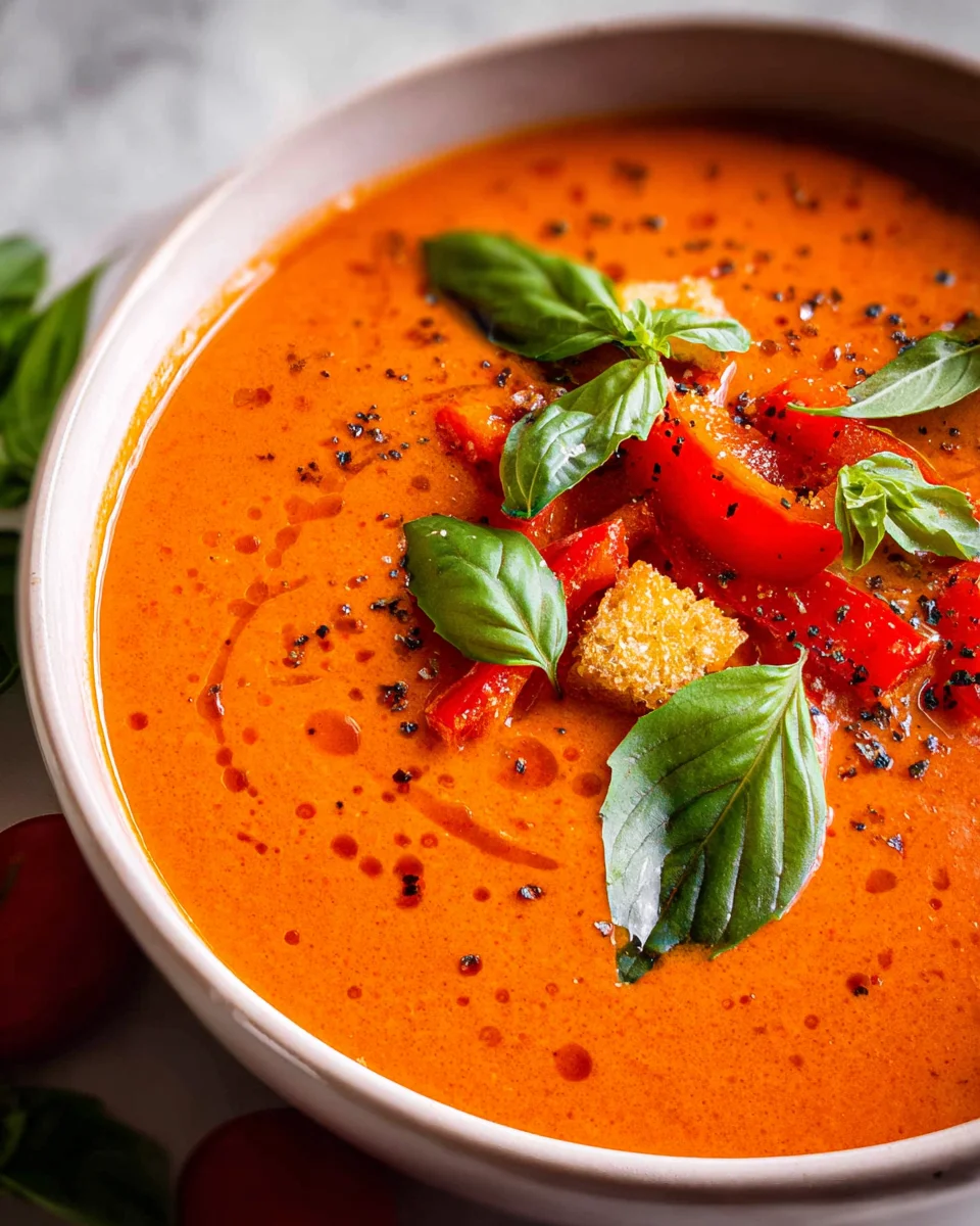Tomaten-Paprika-Suppe